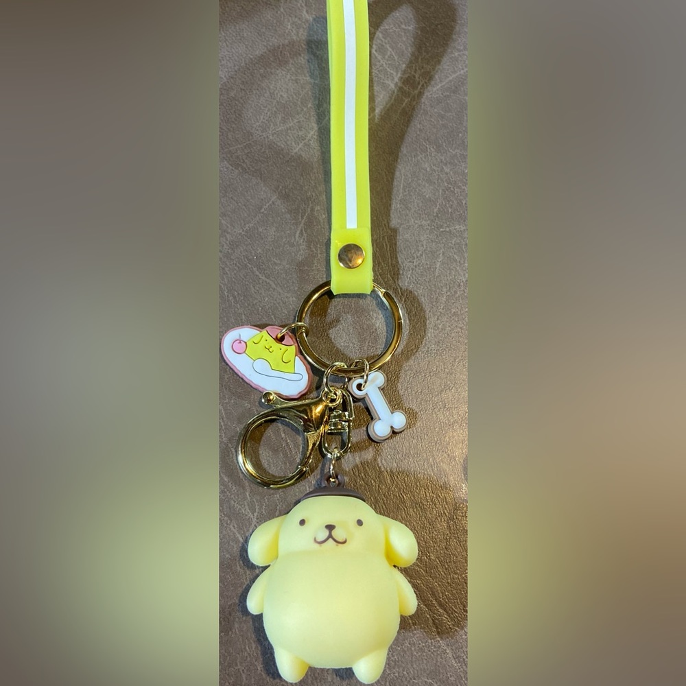 Pompompurin key chain/bag clip